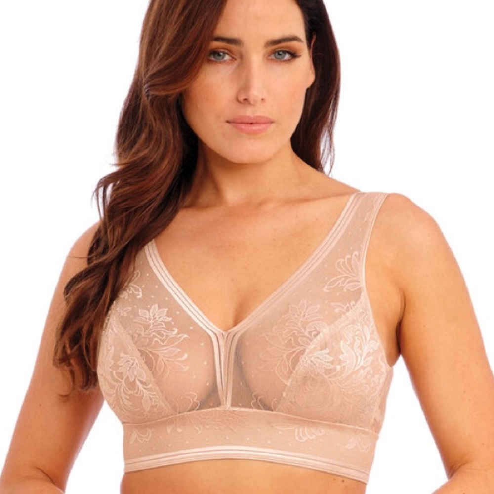 Wacoal | Net Effects Floral Lace Bralette Size 34